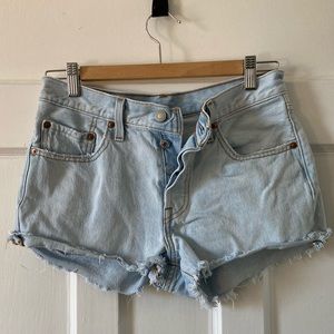Levi’s 501 High Rise Denim Shorts